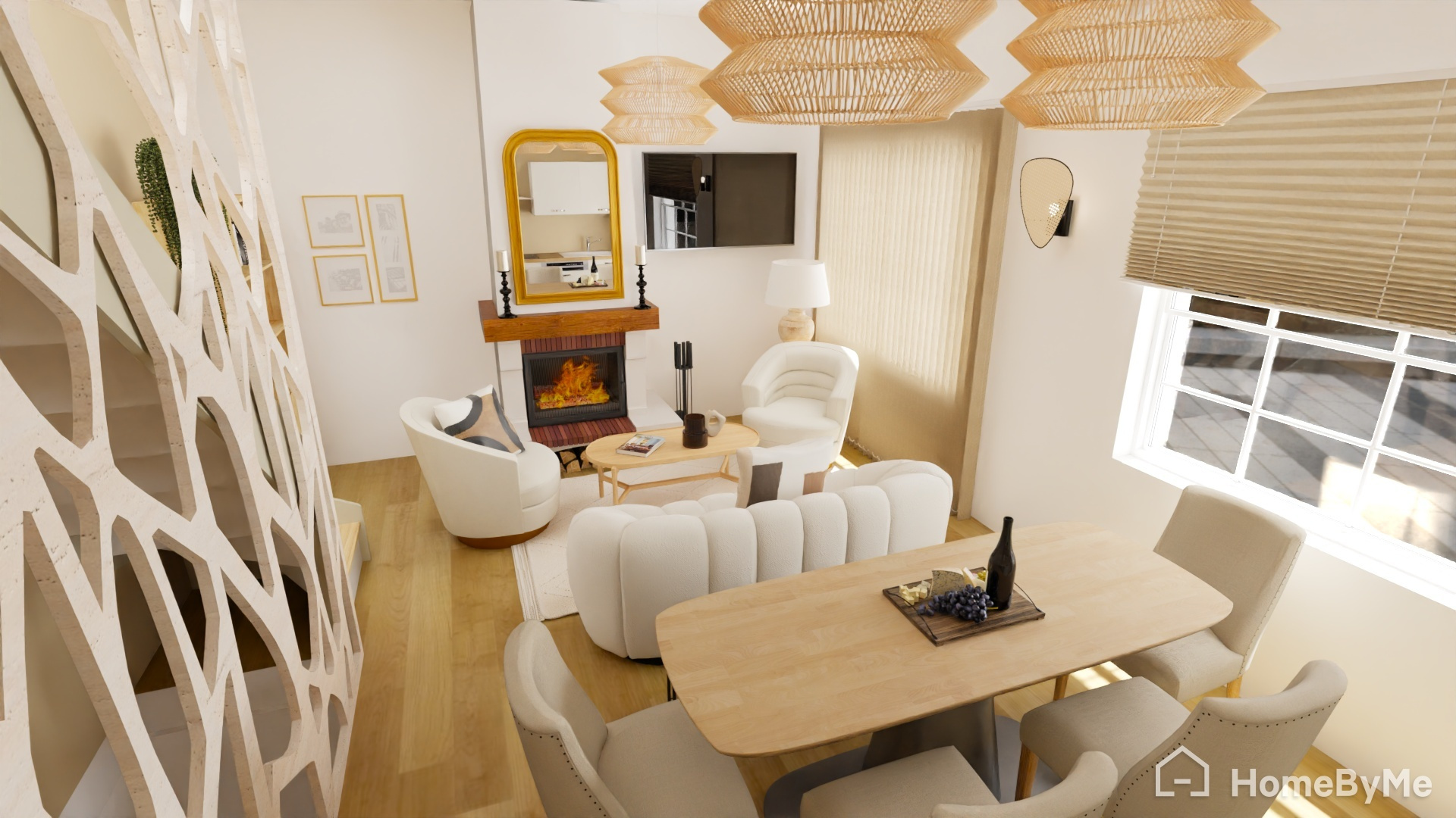 Simulation déco pièce à vivre